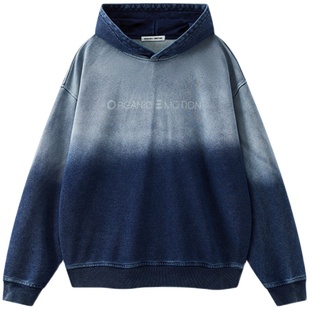 【王安宇同款】OE 重磅连帽卫衣镭射印花廓形外套OrganicEmotion