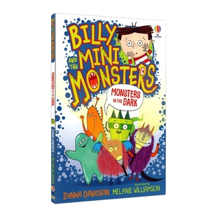 比利和迷你怪兽1黑暗中的怪兽 全彩 英文原版 Billy and the Mini Monsters Monsters in the Dark Usborne儿童幽默桥梁章节进口书