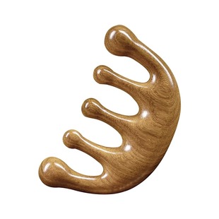 金丝檀木按摩梳头部经络梳子头疗脸部按摩头皮疏通男女紫檀木提拉