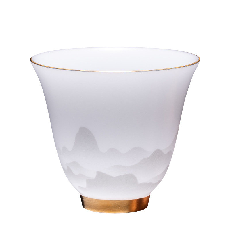 【冰种玉瓷泡茶小茶杯】