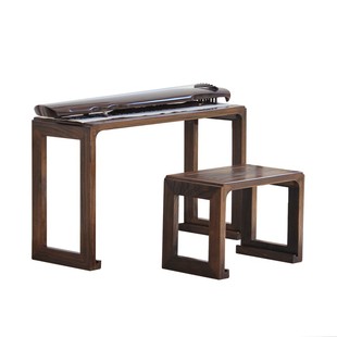 古琴桌凳 实木共鸣琴桌 榆木古琴桌新中式古琴专用桌凳国学书法桌