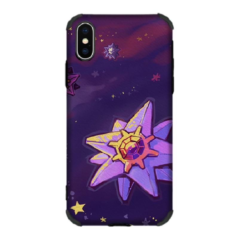 宝石海星XR蚕丝纹手机壳适用iPhone12苹果11PROMAX宠物卡通5678