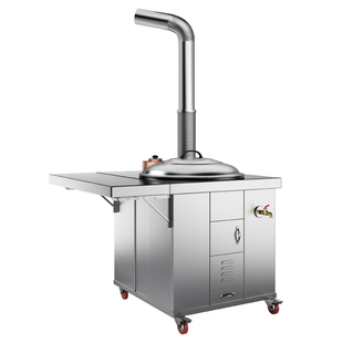 304不锈钢灶炉用柴火灶家用烧木柴大锅台农村无烟新型移动土灶台