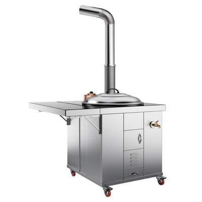 烹百年304新型无烟不锈钢柴火灶