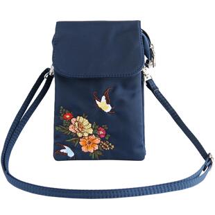 民族风刺绣花包女尼龙防水包斜挎包百搭小包零钱包手机包中国风包