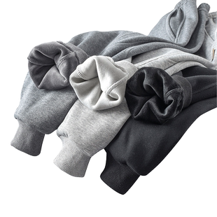 儿童加绒裤子秋冬款2025新款一体绒男童装女童薄绒运动裤冬季卫裤