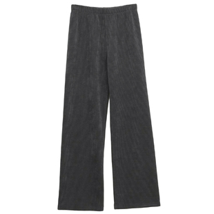 CLOUDSPACE女装雪尼尔直筒裤秋冬垂顺百搭慵懒拖地休闲裤下装