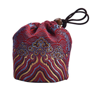 茶具小单杯束口袋小茶叶罐收纳袋logo定制主人杯品茗杯便携布包袋