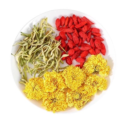 菊花茶菊花金银花枸杞茶花茶包熬夜旺盛去火养肝护肝养生茶泡水喝