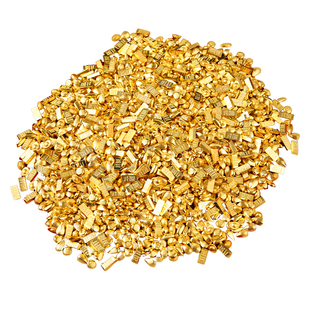 招财实心小元宝沙金金条金豆瓜子金米粒黄金米摆件铜缸聚宝盆配件