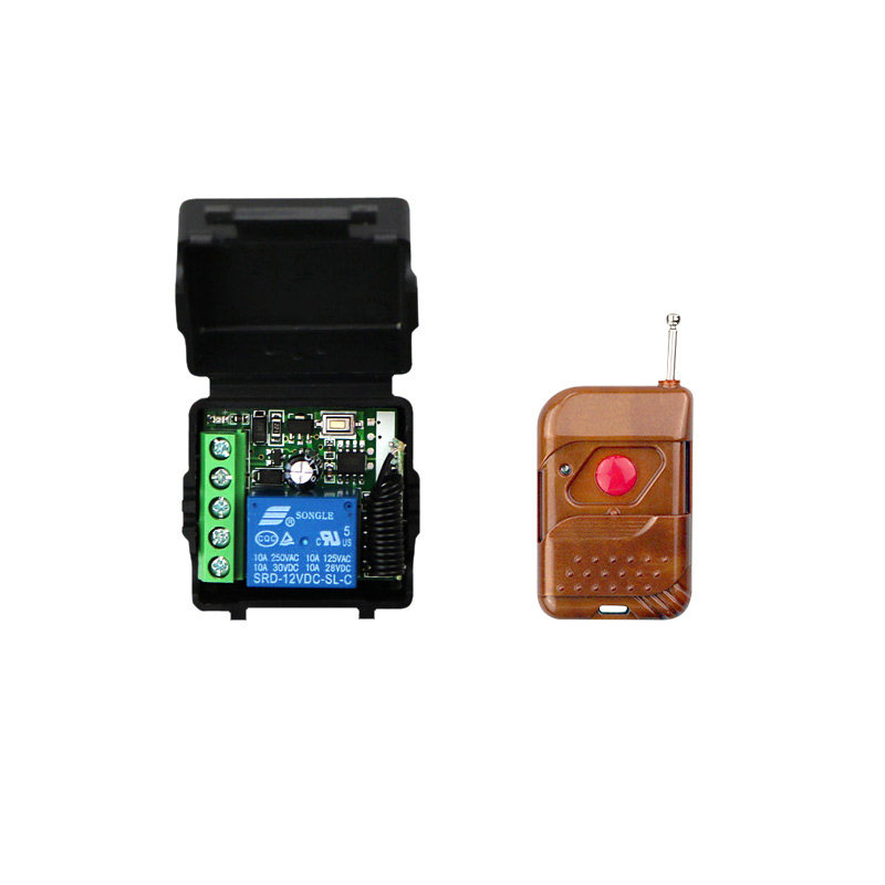 无线遥控开关5v12v24v宽电控制模块适用电子灯门禁锁玩具汽车改装
