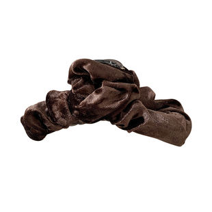 《浓情时光》法式复古高级丝绒云朵抓夹鲨鱼夹发量多盘发卡后脑勺