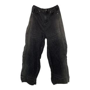 THE GOD PARTICLE 秋冬tgp渐变丹宁扭扭裤美式宽松牛仔裤女