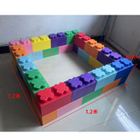 Children's large epp foam building blocks, indoor playground ball pool fences, kindergarten baby assembly toys thumbnail 7