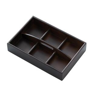 新款围炉煮茶竹制六宫格干果盘手提盘家用分格点心盘坚果盘收纳盒