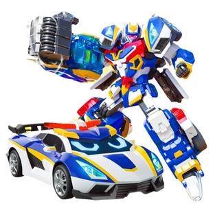 炫卡斗士2第二季炫蓝闪电S绚烂变形汽车人男孩正版玩具机器人机甲