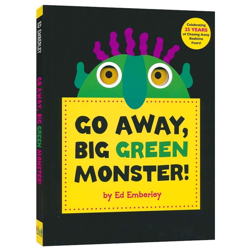 Go Away Big Green Monster 走开大绿怪精装 廖彩杏书单 人物扮演想象力培养 幼儿启蒙 儿童益智面具洞洞书 英文原版进口图书