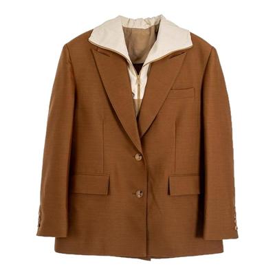 YCH设计师品牌春夏新款棕色夹克