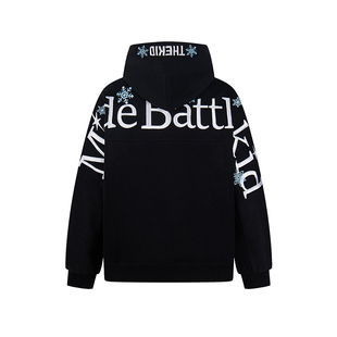 DARKAGE原创美式中性风雪花字母卫衣男女款春季宽松休闲长袖外套