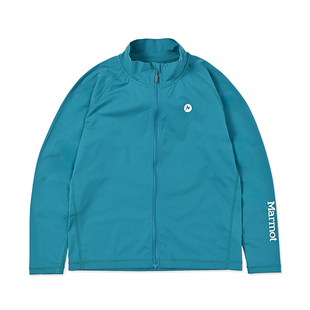 MARMOT土拨鼠春夏儿童卫士全拉链夹克户外皮肤衣Mt.RashGuard