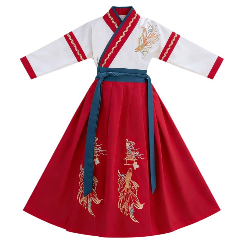 儿童汉服古装开学典礼男女演出服