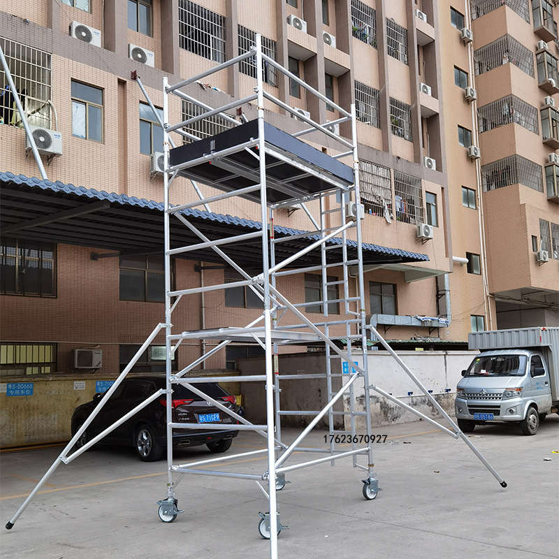 铝合金脚手架高空作业移动平台直爬梯门式快装脚手架东莞厂家直销