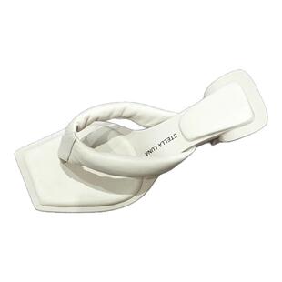 露娜女鞋SL春夏高跟夹趾外穿凉拖休闲凉鞋女露趾真皮拖鞋SL121113