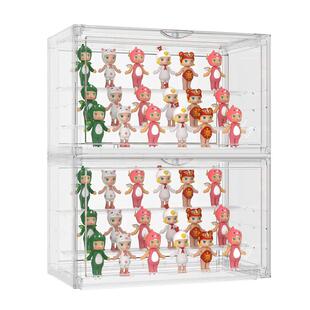 GOTO盲盒收纳展示架塑料泡泡玛特labubu收纳手办透明拉布布展示盒