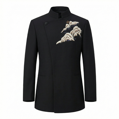 新中式中山装出租男士民国风伴郎服兄弟团毕业礼服表演出服装租赁