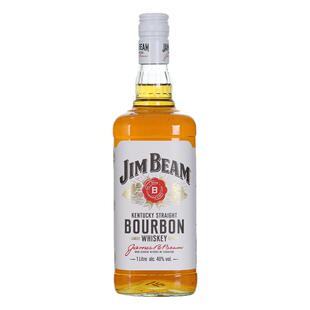 白占边波本威士忌Jim Beam金宾波本威士忌 大金宾洋酒1000ml 1L
