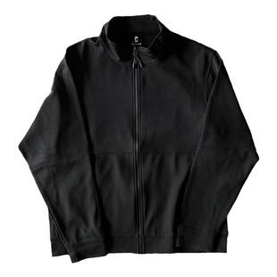 立领外套男日系拉链夹克衫秋季薄款纯色基础款宽松休闲百搭上衣潮