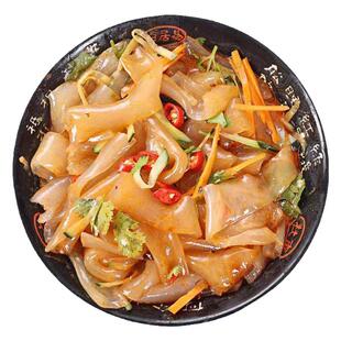 河南特产水晶粉皮大拉皮干货拉皮丝凉拌麻辣烫食材红薯宽粉条商用