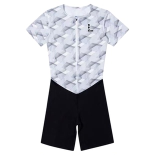 零阻力新款田径紧身连体衣短跑训练比赛体考队服套装男跳远高弹力