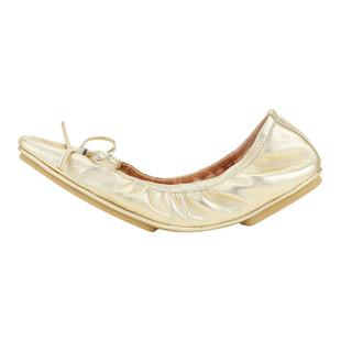 STELLALUNA露娜软底芭蕾鞋浅口平底鞋蝴蝶结金属钻饰瓢鞋SL321073