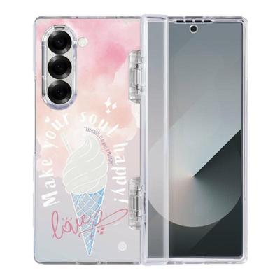 THE HOOD 夏日系列 夏日冰淇淋适用三星Samsung Galaxy Z Fold6/7磁吸透明手机壳前屏幕及中轴折叠保护套全包