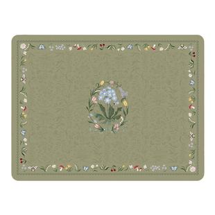 法式田园森林精灵皮革吸水垫厨房台面沥水垫龙头吧台洗手台碗筷垫