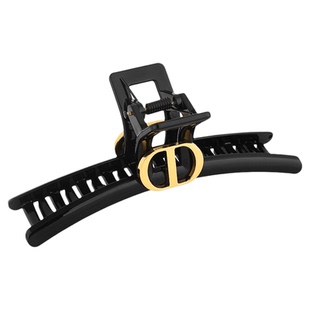 高级感猪鼻子弧形黑色抓夹发量多盘发鲨鱼夹后脑勺发夹子头饰发饰