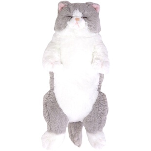 日本正版 sunlemon睡着的猫 打呼噜的猫 毛绒公仔安抚玩偶软礼物