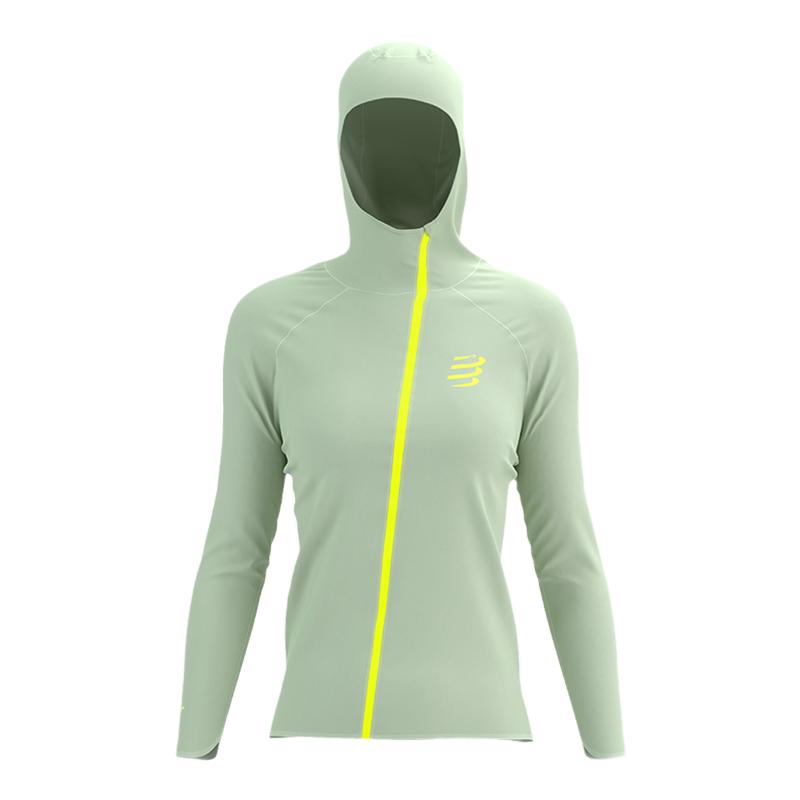 COMPRESSPORT飓风连帽夹克防风防水1010长袖超轻女款长袖皮肤衣
