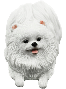 YFA博美犬仿真狗模型车载摆件