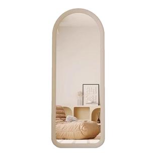 全身镜网红落地镜奶油ins风试衣穿衣镜法式家用女生卧室异形镜子