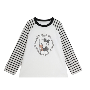布丁哈鲁童装夏装女童洋气上衣2026夏季新款儿童百搭休闲长袖T恤