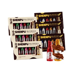 申浦牛奶酒瓶酒心巧克力糖果38g纯可可脂网上海特产伴手礼零食