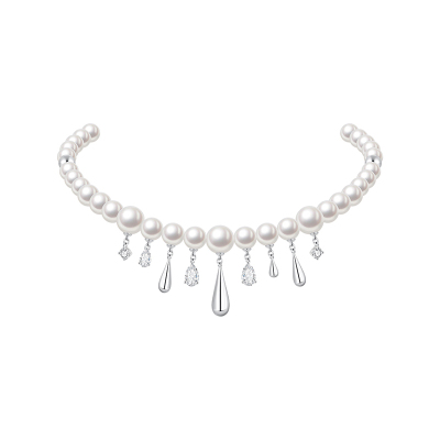 ZEGL真柳贝珠锆石项链