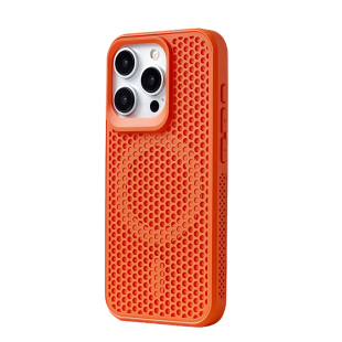 檬夏磁吸透气散热磨砂适用iphone17/16手机壳15苹果14promax防摔13/12高级感男生magsafe纯色女小众原创11