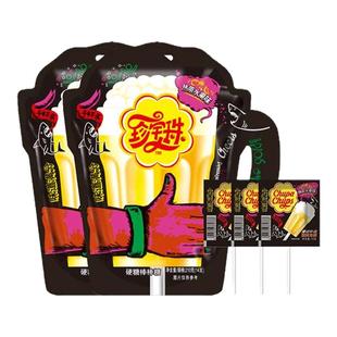 【会员内购会】珍宝珠干杯乐棒棒糖啤酒杯14支 * 2袋桶装创意糖果