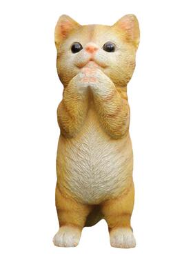 花园树脂工艺品创意卡通小猫摆件