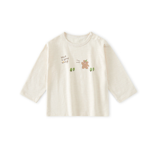 长袖t恤男童打底衫儿童长袖上衣纯棉a类婴儿内搭秋衣薄款竹节棉春