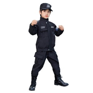 儿童特警服加绒冬季警官衣服