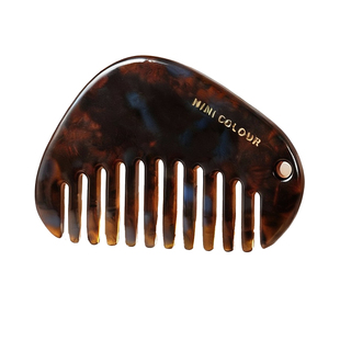 新年I礼物NiNi COLOUR琥珀流光口袋化妆梳醋酸刘海梳随身便携梳子
